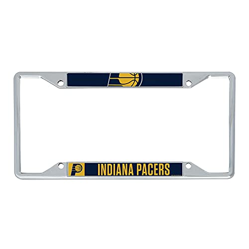 Desert Cactus Indiana Pacers License Plate Frame Team NBA Metal Car Tag Holder for Front or Back of Car Officially Licensed (Up Close)