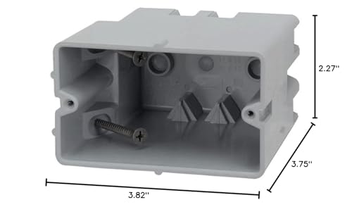 Image of Southwire MSB1G One Gang Device Box with Depth Adjustable, Heavy Duty 42lb