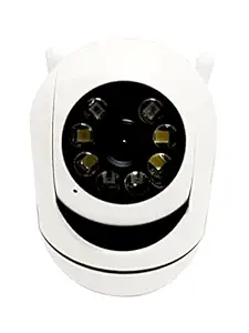 360 Complete covrage Pro HD 1080P Night Vision Wireless WiFi IP Camera with 2 Way Audio and Upto 64 GB SD Card Support - White