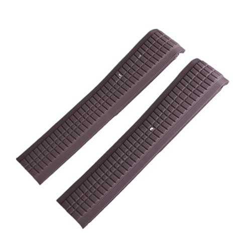Bracelet silicone incurvé 21mm bleu compatible avec Patek Aquanaut Philippe