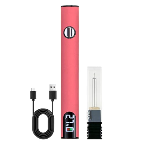 Fon de soldadura inalámbrica, Kit de soldadura de hierro de soldador - Pantalla digital LED, pluma de herramienta de calentamiento recargable y rápida para reparación electrónica