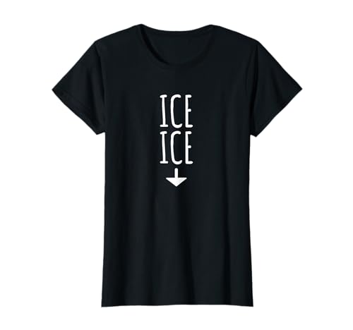 Divertente Ice Ice Baby Annuncio Freccia Mamma Gravidanza T-Shirt Maglietta