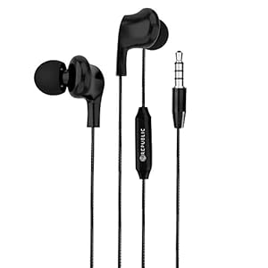 Nu Republic Squad X Wired in Ear Earphone with Mic (Black)