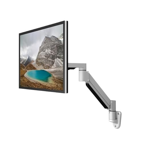 Support double écran pour PC et TV argenté avec base universelle réglable