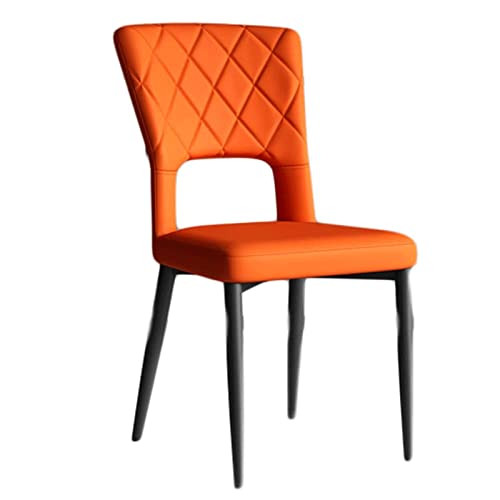 KLJUddGY Silla De Comedor Silla de Comedor de Cuero, Silla de Cocina cómoda e Informal, Silla Lateral nórdica, sillas Acolchadas de Ocio para el hogar, sillas de Comedor Lujo