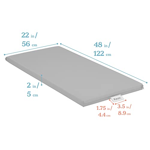 Image of ECR4Kids SoftZone Rainbow Rest Mat, 2in, Sleeping Pad, Contemporary, 5-Piece