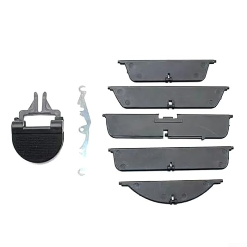 Kit de reparación de ventilación media para salpicadero de coche, compatible con Land Rover Discovery 3 4 palas Lr039081, material plástico negro