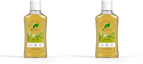Dr.Organic Tea Tree Collutorio, 500ml (Confezione da 2)