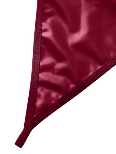 Image of Lilosy Sexy Pu Leather Strappy Underwire Garter Belt Lingerie Set