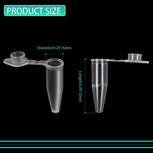 Annhua AH-0.2ML-JDLGLXG1000PCS 0.2Ml Microcentrifuge Tubes With Snap Cap 1000 Pcs, Disposable Micro Centrifuge Tubes Mini Microcentrifuge Tube Test Vials Plastic Sample Storage Container For Lab thumb #1