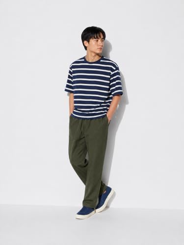Image of Alan Jones Clothing Mens Washed Jersey Cotton Ankle Pants | Soft Stretch Jersey Cotton | Elastic Waist with Drawstring