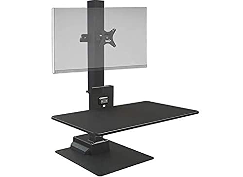 Image of Ergotech Freedom Electric Stand, Includes Full Swivel /tilt E-Stand for one Computer Monitor Screen, Touch of a Button Height Adjustment, 88.2lbs Weight Capacity, VESA Compatible, Black