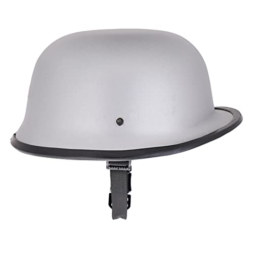 Image of Sage Square German Multi-Purpose Half Helmet (Silver Glossy) (Non-Motorized)
