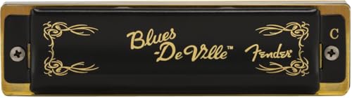 Harmonica Fender Blues Deville C anti fuite d'air avec anches solides en bronze