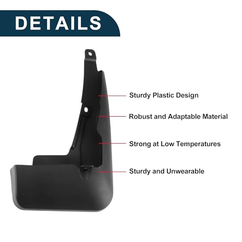 Image of Mud Flaps Splash Guards for Toyota Crown Kluger 2021-2023 Front & Rear Mud Guards W /Mount Accessories
