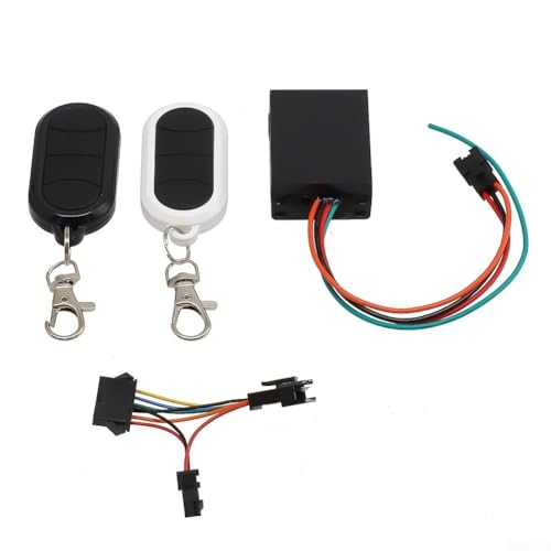 Tidevib Alarma de inmovilizador de bicicleta eléctrica y scooter 36-72V Interruptor dual para Dualtron Thunder Victor Ultra para Kaabo para Mantis 10 para Wolf Black (C)