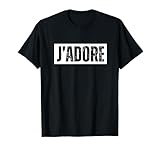j'adore french words maglietta