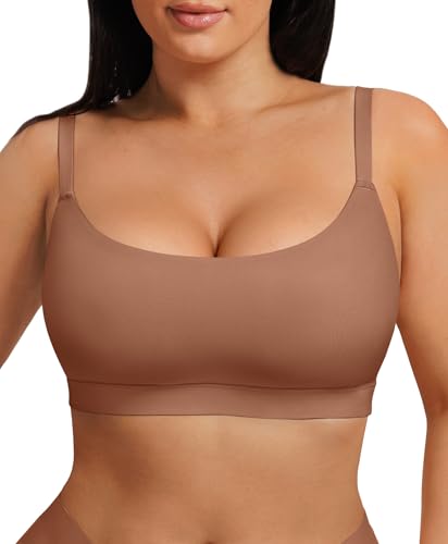 Image of FeelinGirl Seamless Bras Wireless Bralettes for Women, No Wire Unlined Comfort Soft for Sleep, Everyday Bras