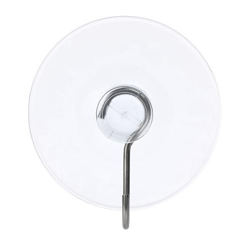Nordstern Saugnäpfe mit Haken 10er Pack - Transparente Saughaken für Fenster, Bad und Küche - Ideal für Fensterdeko, Lichterketten und als Handtuchhalter - 40 mm