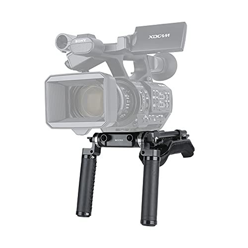 Niceyrig 15Mm Rod Rail Shoulder Rig Support System Applicable For Canon C300 C200 C100, Sony Fs7 Fs5 Fx9, Red Dsmc2 Cinema Camcorder And Dslr Camera, Rosette Mount Heavy Rig - 410 #TOP3