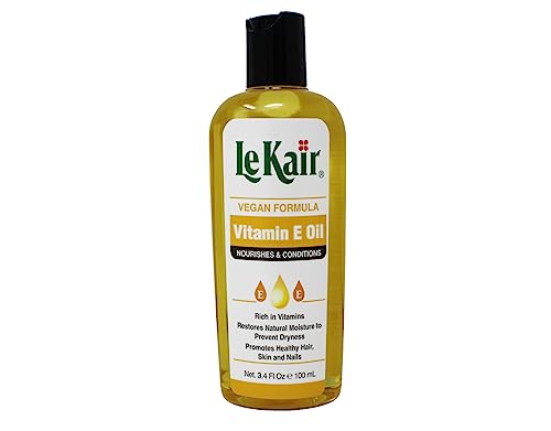 Vegan Formula Vitamin E Oil – Moisturizing and Nourishing Oil for Hair, Skin and Nails, Promotes Healthy Shine and Softness, 3.4 fl oz (Pack of 3) image 4