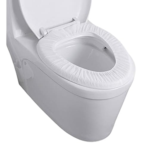 10 Pcs Disposable Portable Toilet Mat Travel Disposable Toilet Seat Cover Waterproof Portable Potty Seat Cover for Public Toilets Travel Hospital Hotel Cover