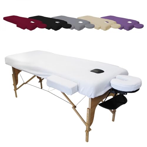 Vivezen - Kit complet de housses pour table de massage - Confort Plus - Éponge- Plusieurs coloris