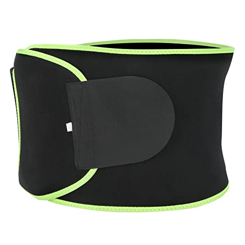 Faja lumbar deportiva ajustable M negra y verde miniatura 6