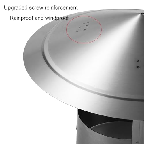 Chapeau de cheminée acier inoxydable couvercle ventilation durable