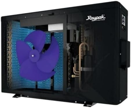 Miniatura 2 de Raypak Crosswind Modelo 30i Bomba de calor eléctrica de calor para piscina 28K BTU 208230V Tecnología inversor, 28,000BTU, WiFi, para piscinas y