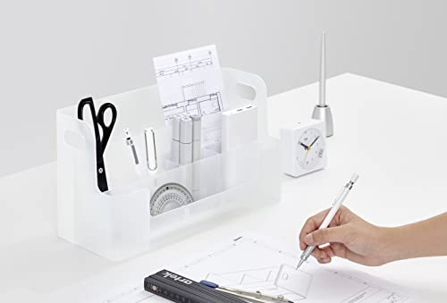 Image of Litem Neo Desk Organizer Multi-Compartment Storage with Handle, Smog