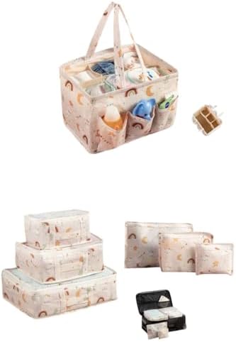 Meleni Baby 7'li Yenidoğan Hastane Çıkış Organizer Set - Bölmeli Bebek Bakım Çantası - Valiz İçi Düzenleyici - Görsel 1