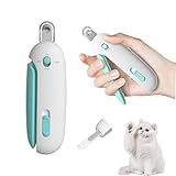 Pet Nail Clipper for Cats - Gentle Round-Hole, Adjustable Claw Clippers Trimmer with Dust Storage, Hidden Nail File, Safe Pet Claw Clipper Grooming Tool