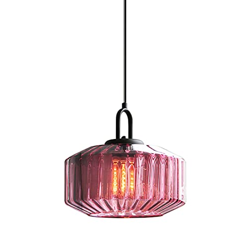 Qufute Mid Century Modern Pendant Light fixtures Glass Globe Pendant Lights with Hand Blown...