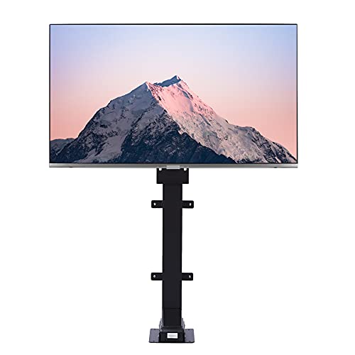 Co-Z Motorized Tv Lift For 32" To 57" Tvs Up To 165Lb & 400X400 Vesa, Height Adjustable Tv Stand & Wall Mount With Remote Control 30° Tilt 120° Swivel, Automatic Lift Tv Bracket For Home Office #TOP4