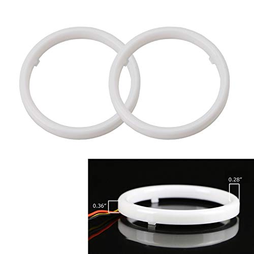 Kit LED Angel Eyes Halo iJDMTOY 6000K para Dodge RAM 2013-2018 miniatura 5