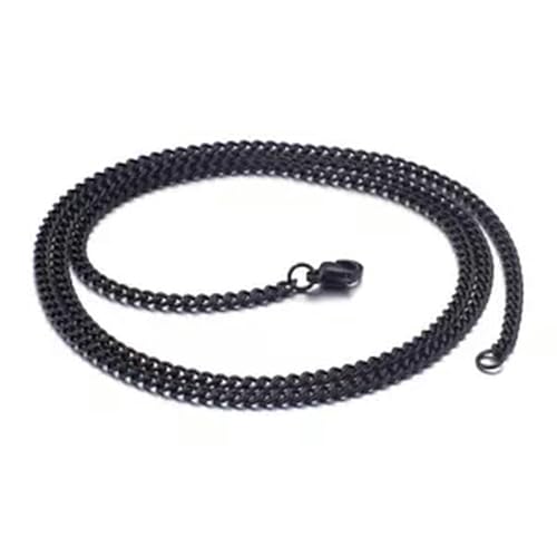 Collier chaîne en acier inoxydable argent or noir de 1.5mm lot de 5 pièces pour création