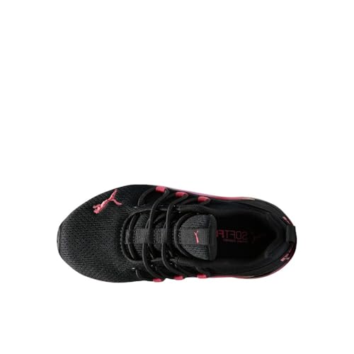 Image of PUMA Kids Boys Axelion Mesh Printed Fade Lace Up Sneakers Shoes Casual - Black, White