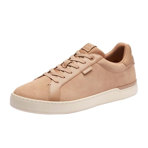 Coach Lowline Suede Basket homme chaussure basse de luxe en cuir suédé marron