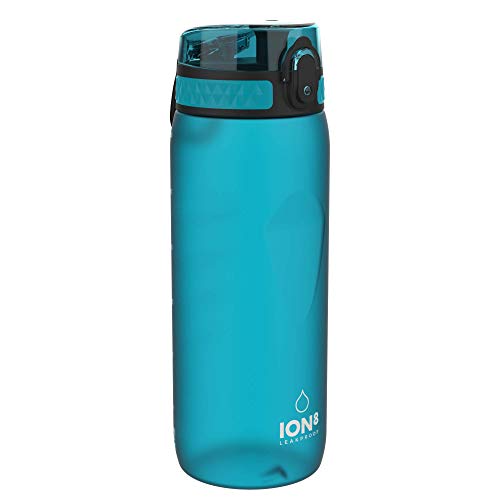 Ion8 Garrafa de água desportiva sem fugas, sem BPA, 750 ml, água