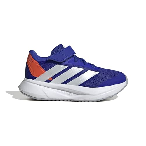 adidas Unisex Kinder Duramo SL2 Hook and Loop Shoes Kids Laufschuhe, Lucid Blue/Zero met./Impact orange