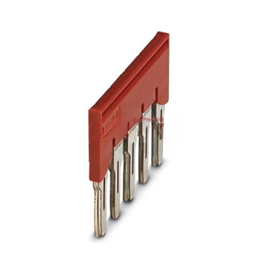 Pont enfichable FBS 5-8 rouge à 5 sections entraxe de 8,2 mm pour barrette de connexion