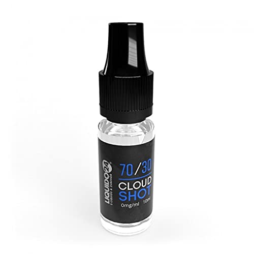 Liquido24® Cloud Shot 70/30 | Made in Germany | 10 ml Basis Shot OHNE NIKOTIN (0 mg) für E-Liquids zum Mischen mit…