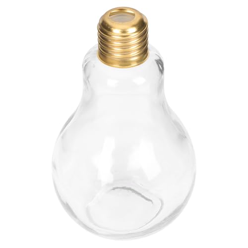 JECOMPRIS Vaso de Vidrio en Forma de Bombilla, Copa para Cócteles y Martini, Material Cristal de Alta Transparencia, Capacidad Única, Adecuado para Bares y Fiestas, Artículos para Beber