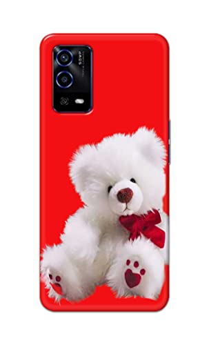 Image of PRINTFIDAA Teddy Bear Cute Lovers Romantic Day Printed Designer Hard Case for Oppo A55 Back Cover -(ZP) MVN1001