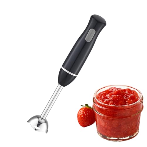 Batidora de emulsión de mano - Mezclador eléctrico de acero inoxidable - Licuadora eléctrica de mano,Para Oficina Casa Viaje Sopa Puré Niños Alimentos Batidos Ensaladas y Salsas de Tomate