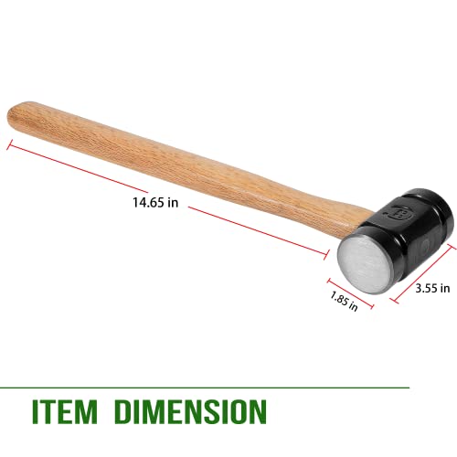 Camoo CU-0883 36Oz Rounding Hammer, Versatile Blacksmith Hammer For Blacksmithing Handmade Horseshoer Making Knife Blacksmith Forge Tools thumb #6