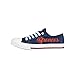 FOCO Denver Broncos NFL Womens Color Glitter Low Top Canvas Shoes - 8