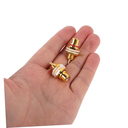 20 conectores de horquilla de audio de aleación de zinc para cable 4