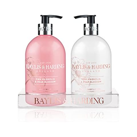 Baylis & Harding Rosa Magnolien- und Birnenblüte Flaschenset Cover